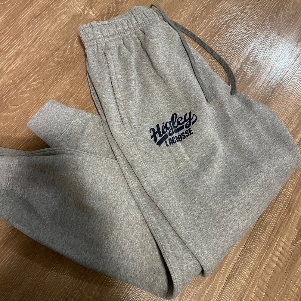 Nike Mens Joggers Medium Gray Cotton Blend Fleece Higley Lacrosse Sweatpants